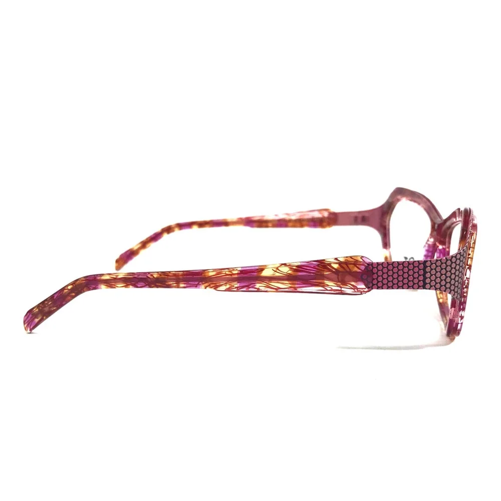 BOZ Eyeglasses Frames TIME 8171 Pink Acetate Rose Inox Violet 54.5-15.5-130